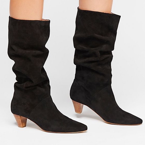 Silent D X Free People Shoes - Gorgeous Free People Black Suede Boots